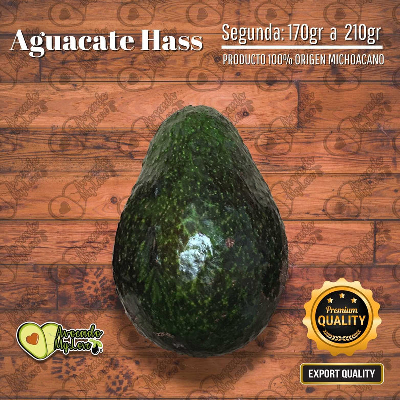 Aguacate Hass Segunda Entrado, Piezas ~190g