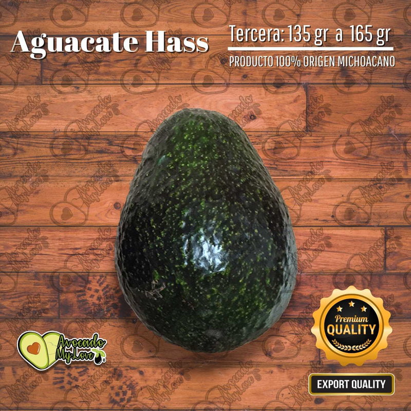 Aguacate Hass Tercera Entrado, Piezas ~152g