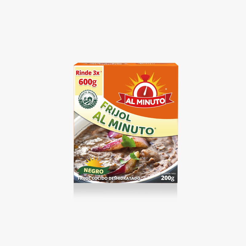 Frijol Negro Al Minuto, 24 Cajas de 200g