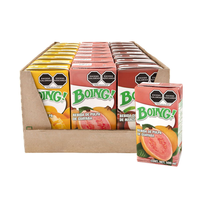 Jugo de Frutas Surtidos Boing Tetrapack 500mL, Caja de 24