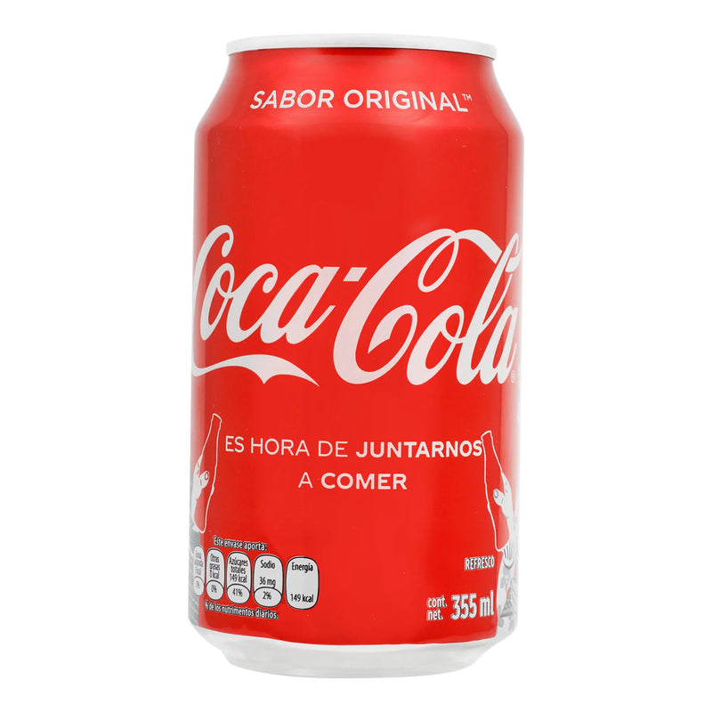 Refresco Coca Cola Lata 355mL, Caja de 12