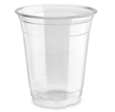 Vaso 12oz PET Cristalino, Caja 1000 Piezas