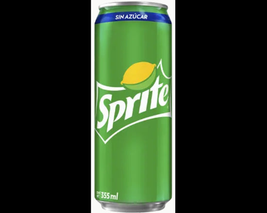 Refresco Sprite sin Azúcar Lata 355mL, Caja de 12