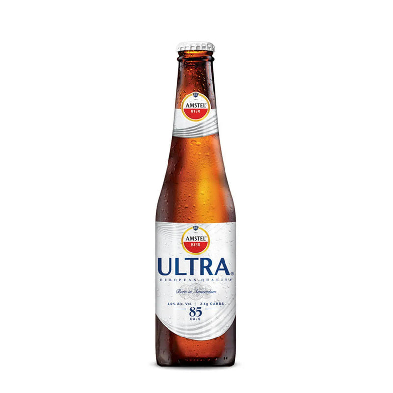 Cerveza Amstel Ultra Botella 355mL, Caja de 24