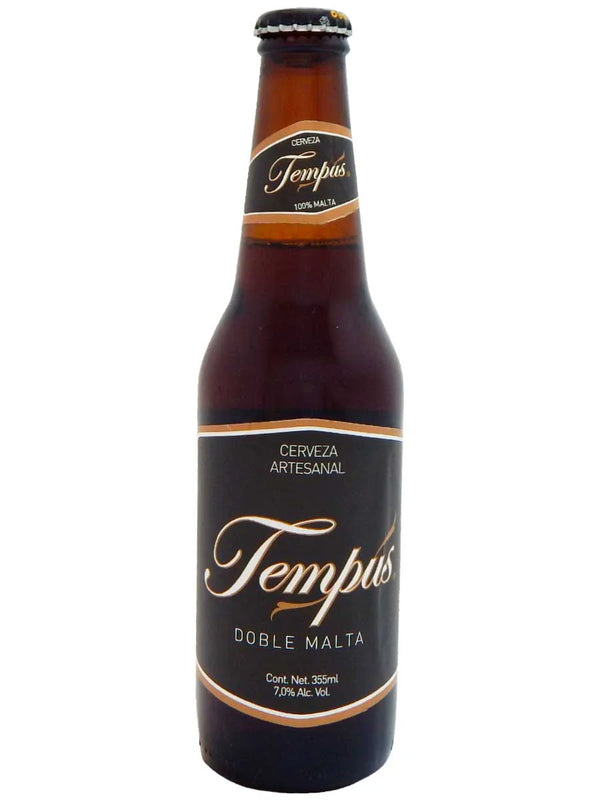 Cerveza Doble Malta Tempus Botella 355mL, Caja de 24