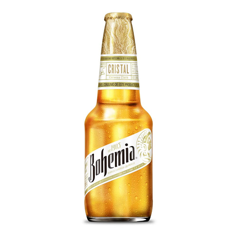 Cerveza Bohemia Cristal Vidrio 355mL, Caja de 12