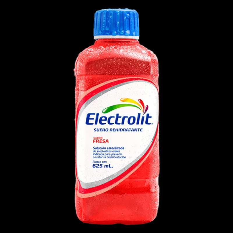 Suero Sabor Fresa Electrolit Botella 625mL, Caja de 12