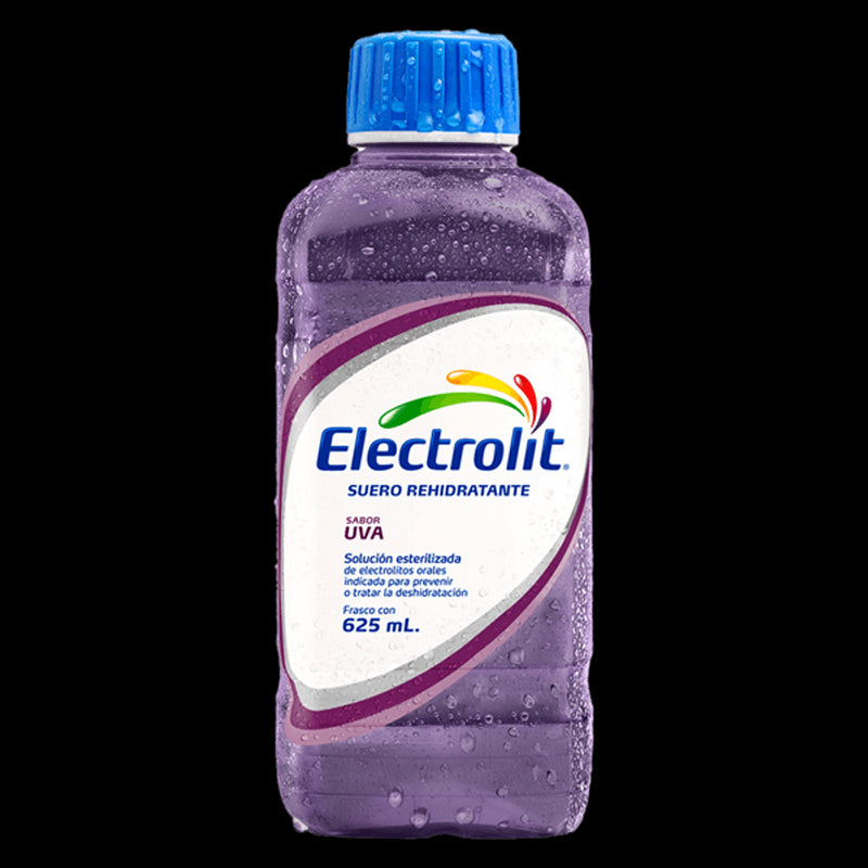 Suero Sabor Uva Electrolit Botella 625mL, Caja de 12