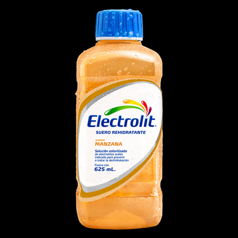 Suero Sabor Manzana Electrolit Botella 625mL, Caja de 12