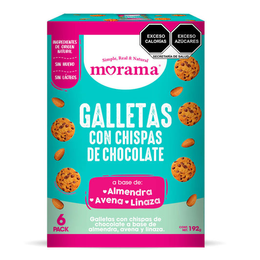 6 PACK GALLETAS DE CHISPAS DE CHOCOLATE