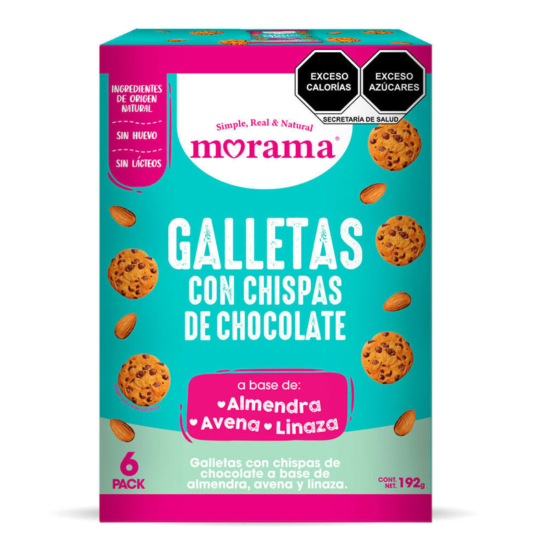 6 PACK GALLETAS DE CHISPAS DE CHOCOLATE