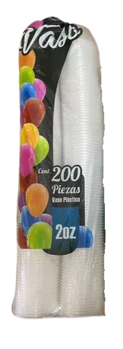 Vaso plástico No. 2 Reyma con 200 piezas | 12 und por caja