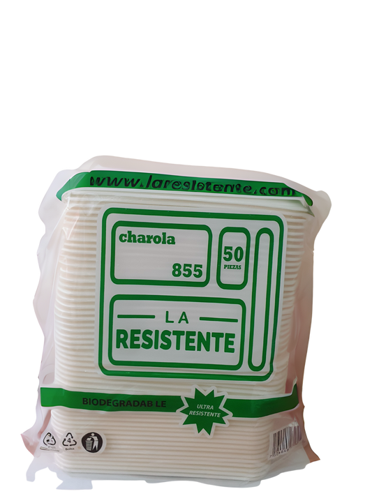 Charola 855 La Resistente Bio con 50 piezas | 10 und por colchón