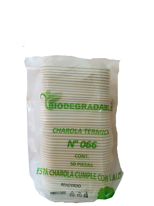 Charola 066 La Resistente Bio con 50 piezas | 10 und por colchón