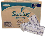 Toalla Blanca Interdoblada Sanitas Caja de 20 paquetes con 100 toallas