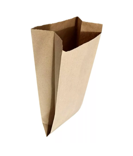 Bolsa de papel Kraft No. 12 (18x40 cm) por 100 piezas