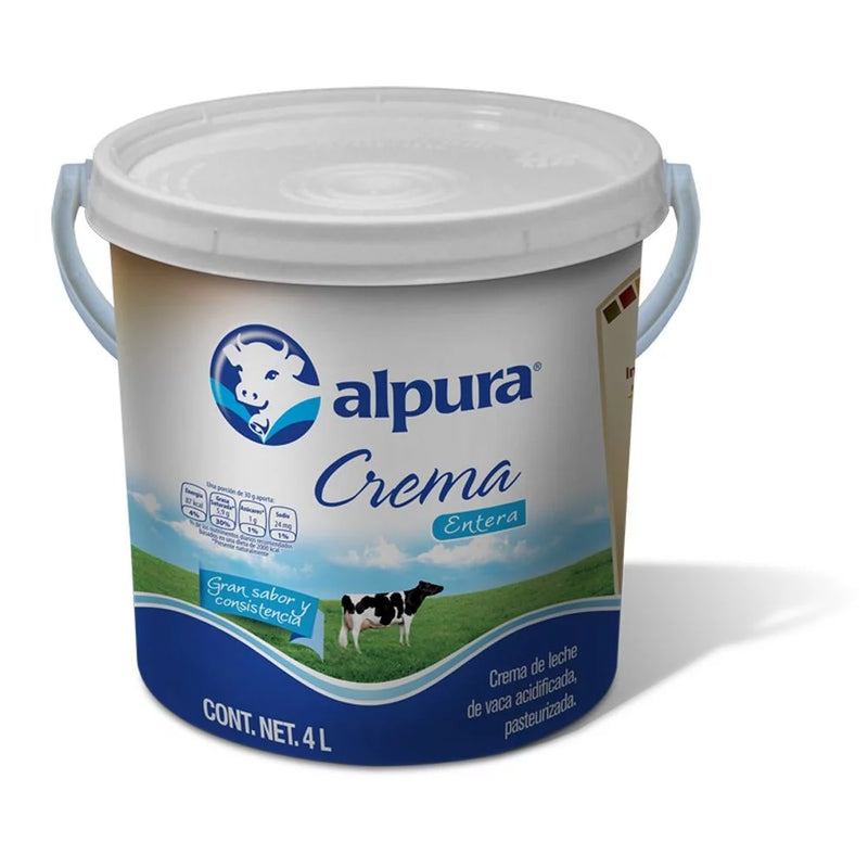 Crema Ácida Cubeta 4L Alpura, Cubeta 4L