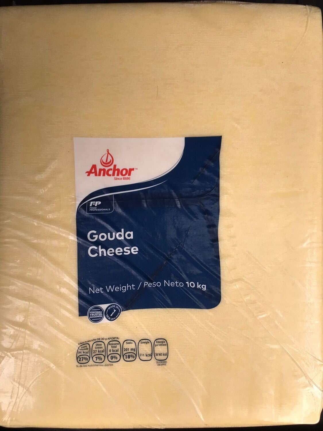 Queso Gouda Nueva Zelanda, Caja ~20 kg