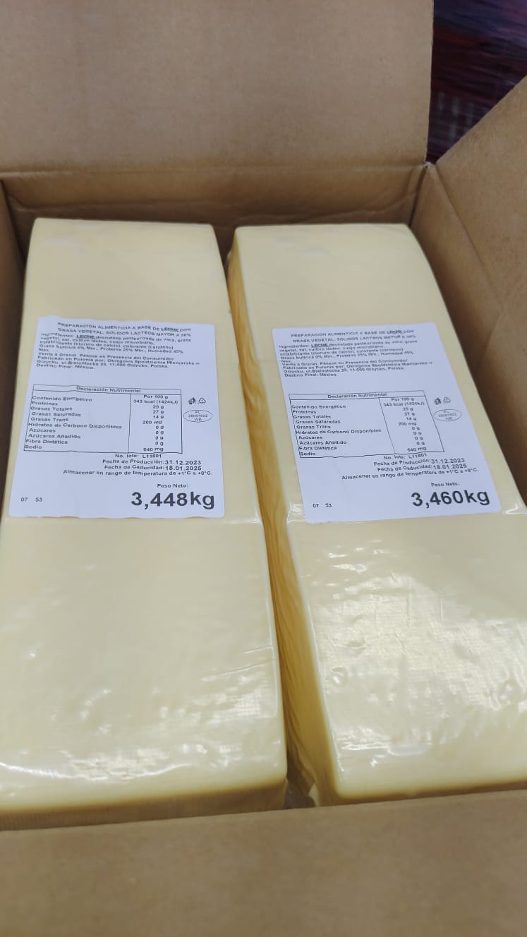 Queso Gouda Polaco La V del Mu, Barra ~3 kg