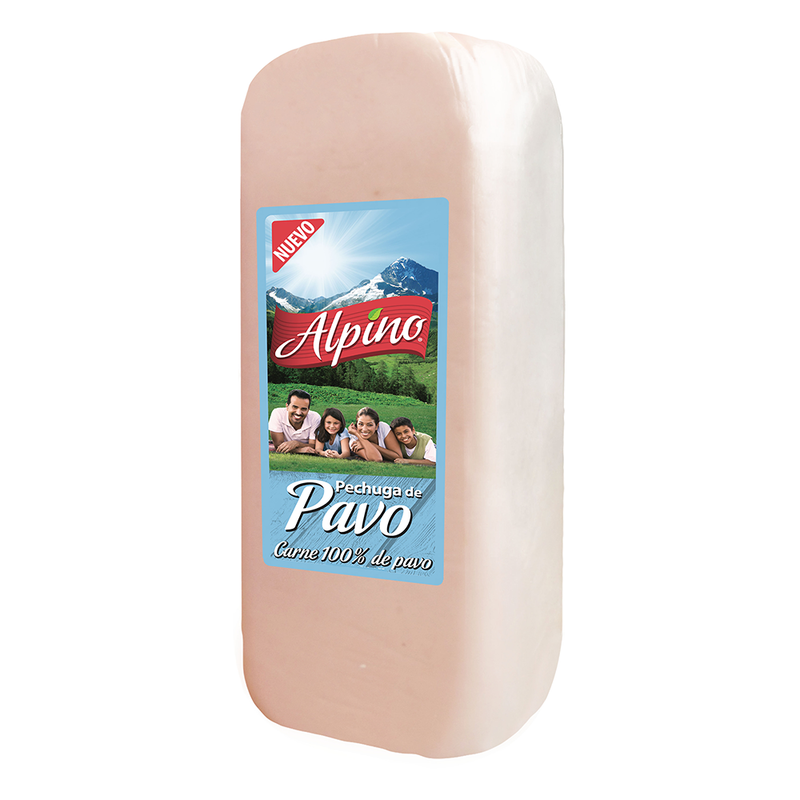 Pechuga de Pavo Alpino, 1kg Rebanado o Pieza 3.2kg