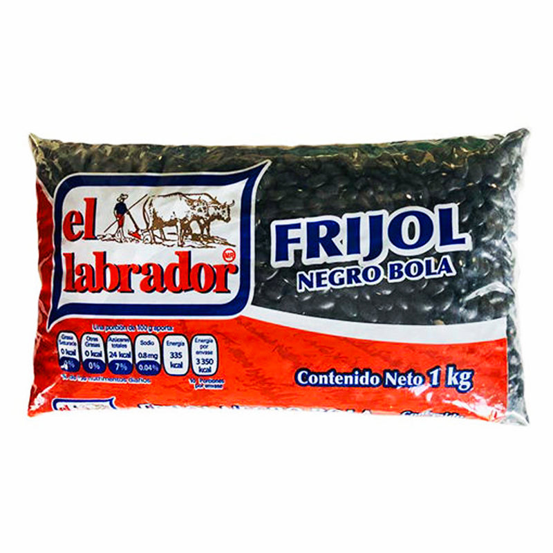 Frijol Negro El Labrador, Bolsa 1kg