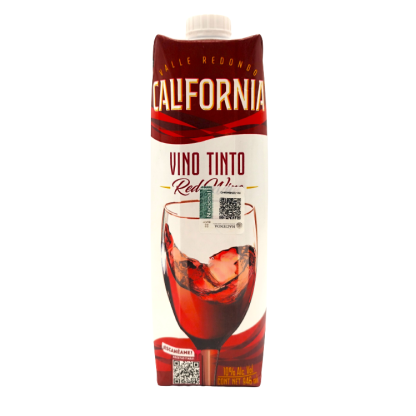 Vino Tinto Valle Redondo California, Envase 1L