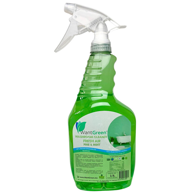 Limpiabaños Aroma Pino y Menta Wantgreen, Bote 1L