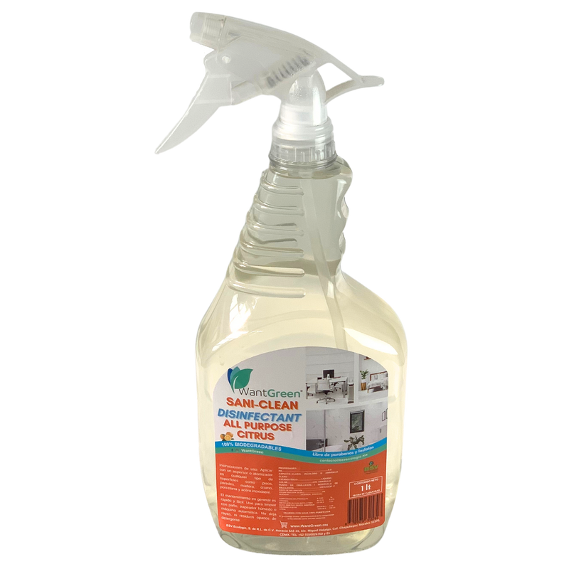 Desinfectante Citrus Wantgreen Multipropósito, Bote 1L