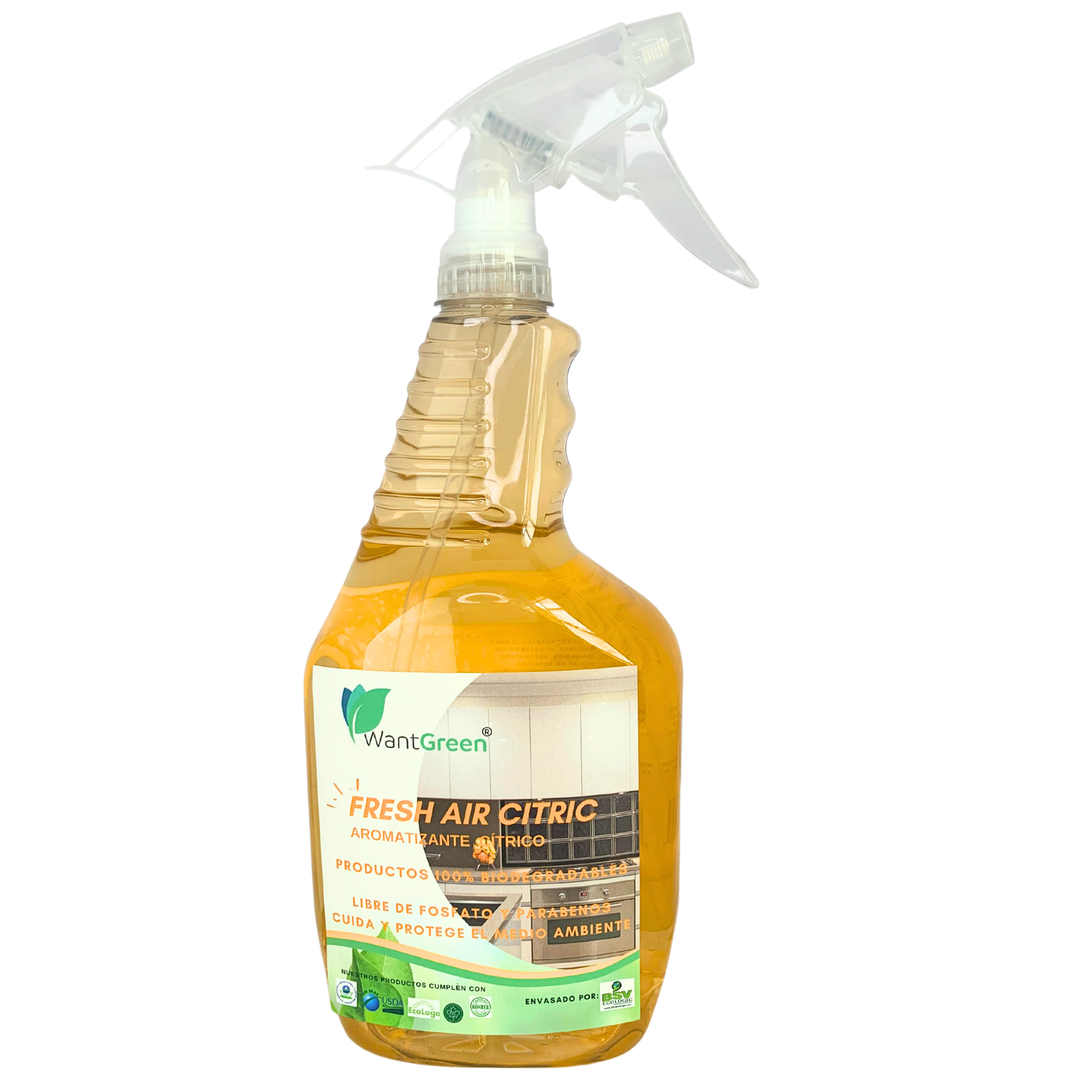 Aromatizante Cítrico Wantgreen, Bote 1L