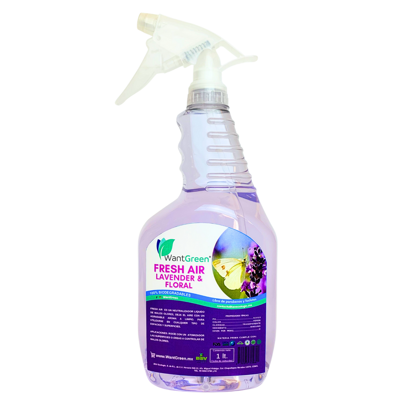 Aromatizante Lavanda y Floral Wantgreen, Bote 1L