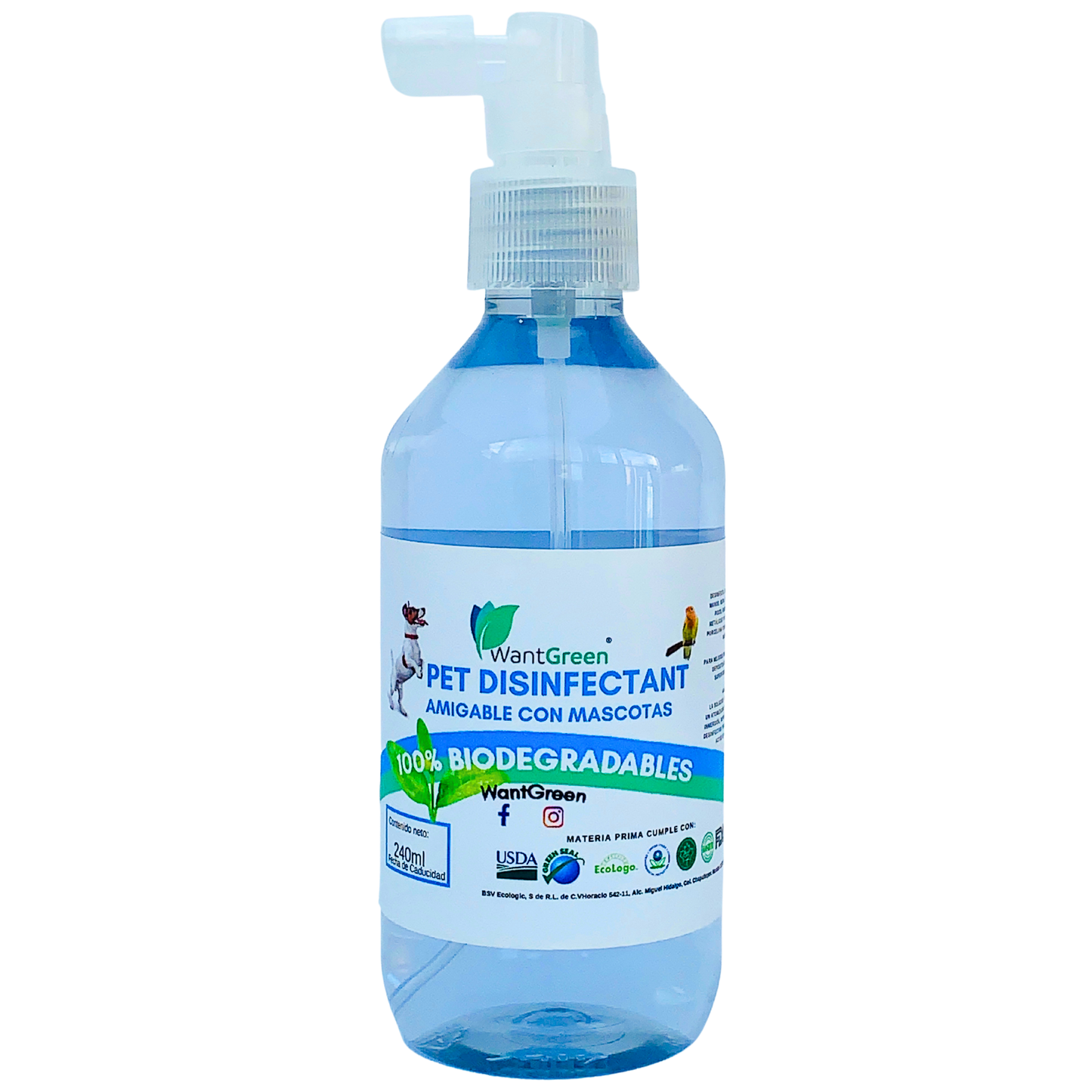 Desinfectante Wantgreen Pet Fresh Air, Bote 240mL