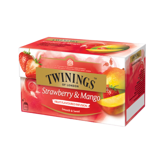 Té de Fresa y Mango Twinings, Paquete 20 Sobres de 2g