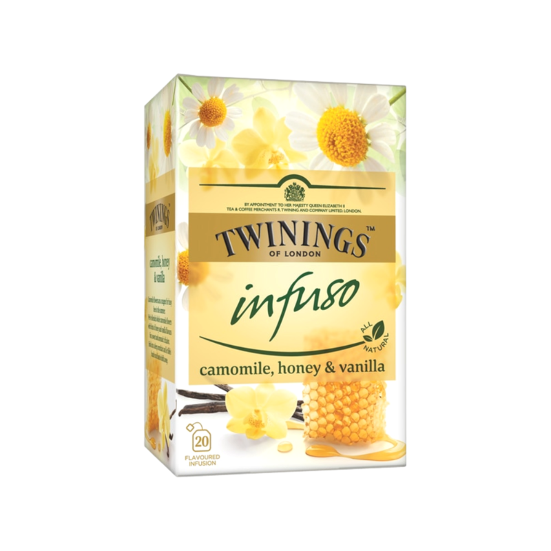 Té de Manzanilla, Miel y Vainilla Twinings, Paquete 20 Sobres de 1.5g