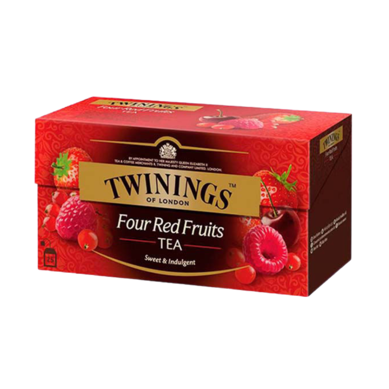 Té Negro con Frutos Rojos Twinings, Paquete 25 Sobres de 2g