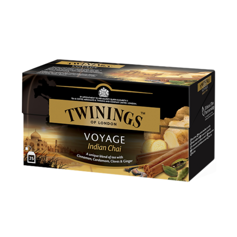 Té Estilo India Chai Twinings, Paquete 25 Sobres de 2g