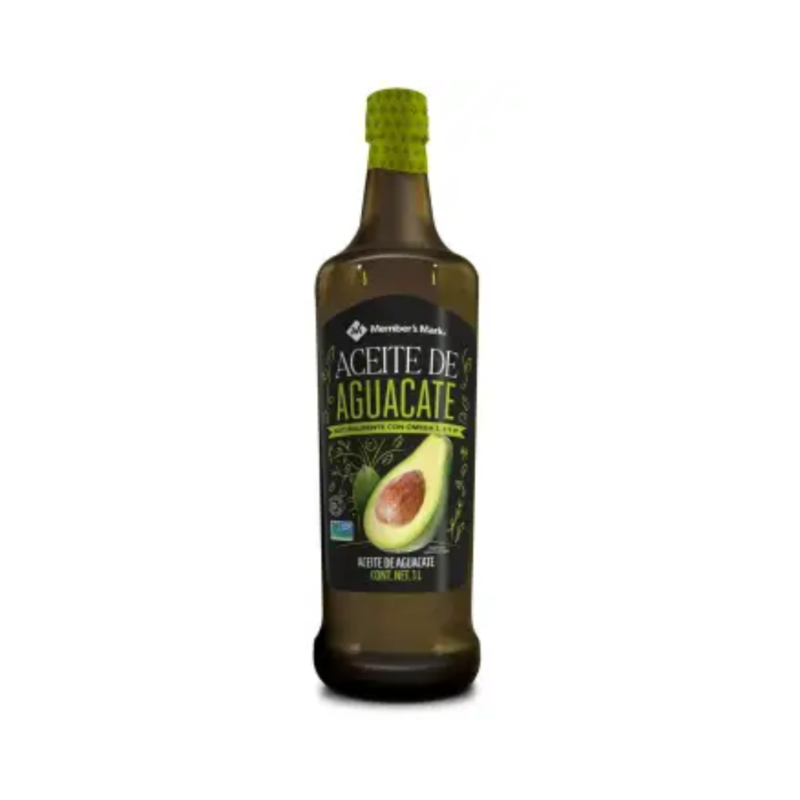 Aceite de Aguacate Member's Mark, Botella 1L