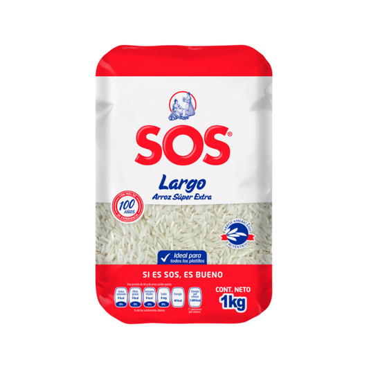 Arroz Grano Largo Séper Extra SOS, Bolsa 1kg