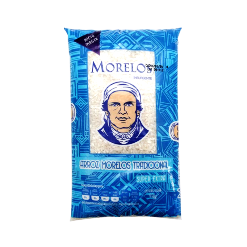 Arroz Súper Extra Morelos, Bolsa 1kg