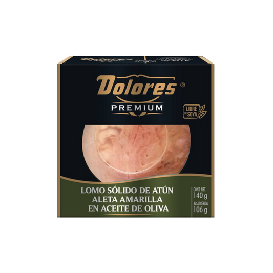 Lomo de Atún en Aceite de Oliva Dolores Premium, Lata 140g