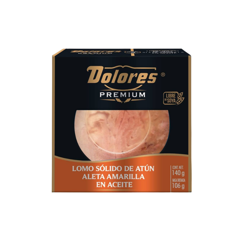 Lomo de Atún en Aceite Dolores Premium, Lata 140g