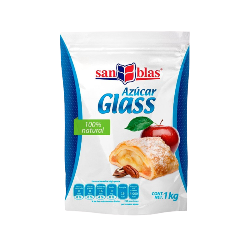 Azúcar Glass San Blas, Bolsa 1kg