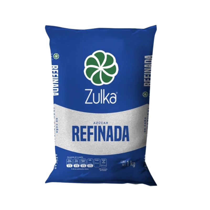 Azúcar Refinada Zulka, Bolsa 1kg