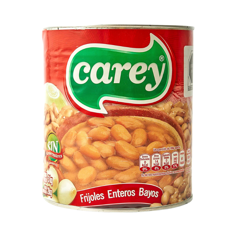 Frijol Bayo Entero Carey, Lata 3kg