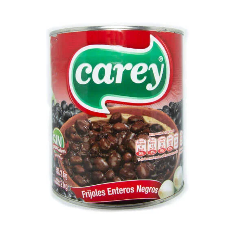 Frijol Negro Entero Carey, Lata 3kg