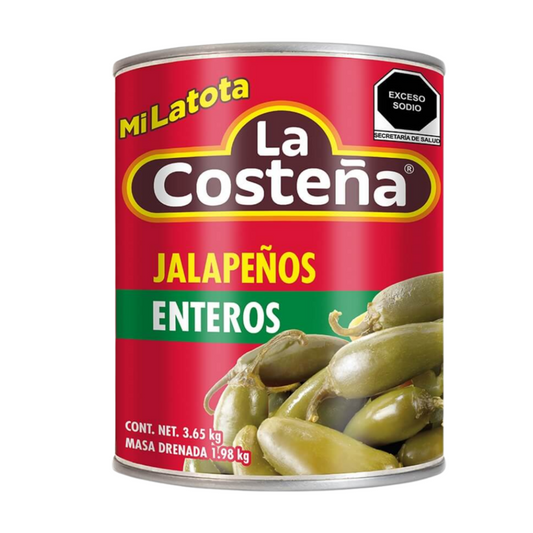 Chile Jalapeño La Costeña, Lata 3.65kg