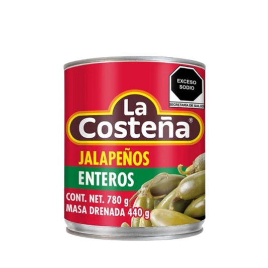 Chile Jalapeño La Costeña, Lata 780g