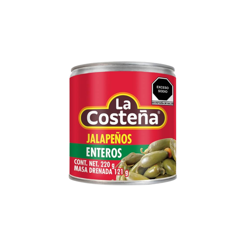 Chile Jalapeño La Costeña, Lata 220g