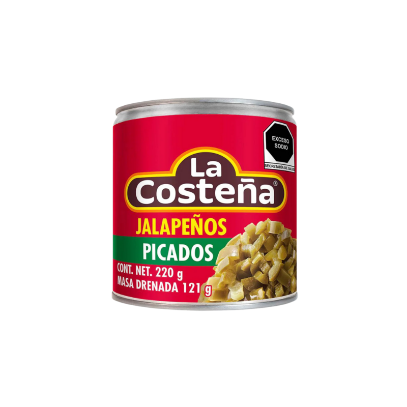 Chile Jalapeños Picados La Costeña, Lata 220g