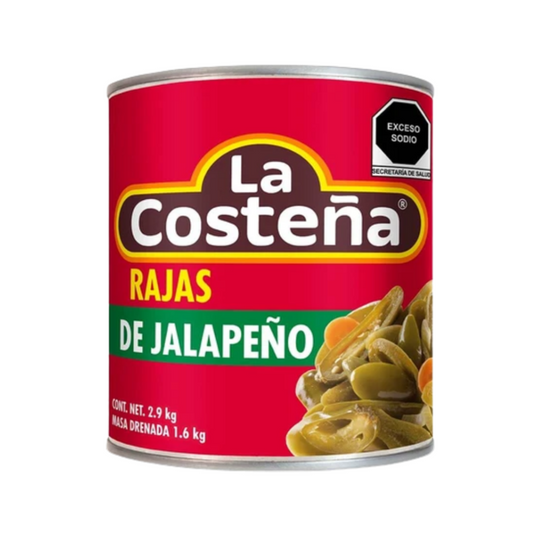 Chile Rajas La Costeña, Lata 2.9kg