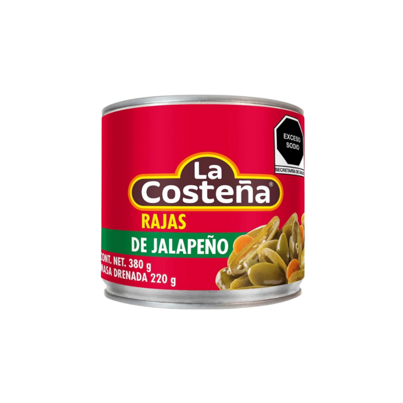 Chile Rajas La Costeña, Lata 380g